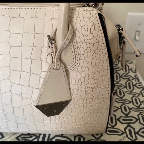 Rebecca Minkoff Perry cream faux croc Satchel - Picture 7 of 10